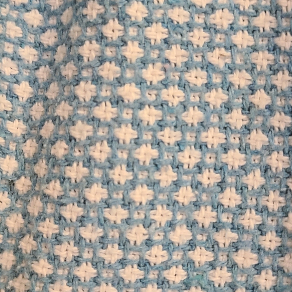 Tulette Dress Coat Tweed Blue And Cream Girls Size M - Picture 5 of 10